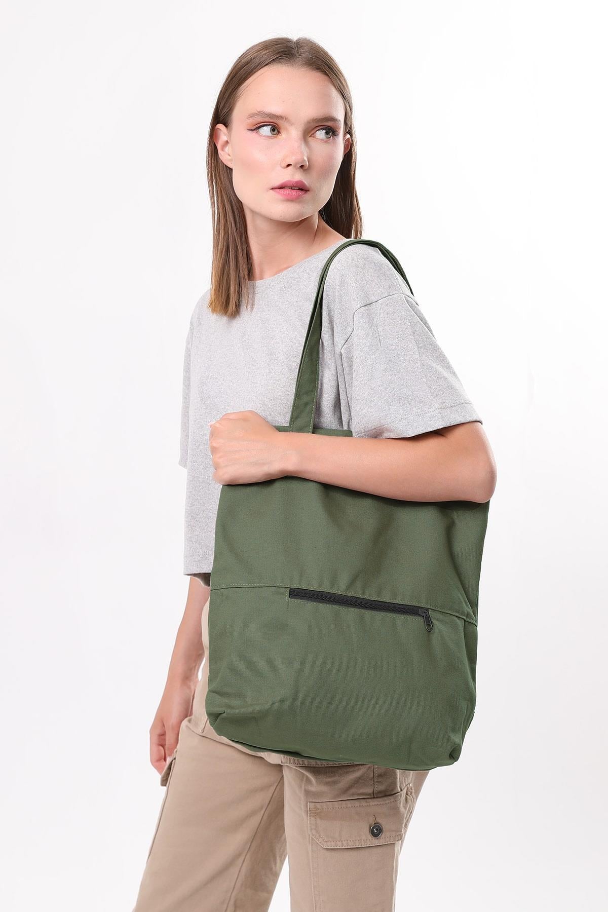Unisex Koyu Yeşil Sırt Çantası