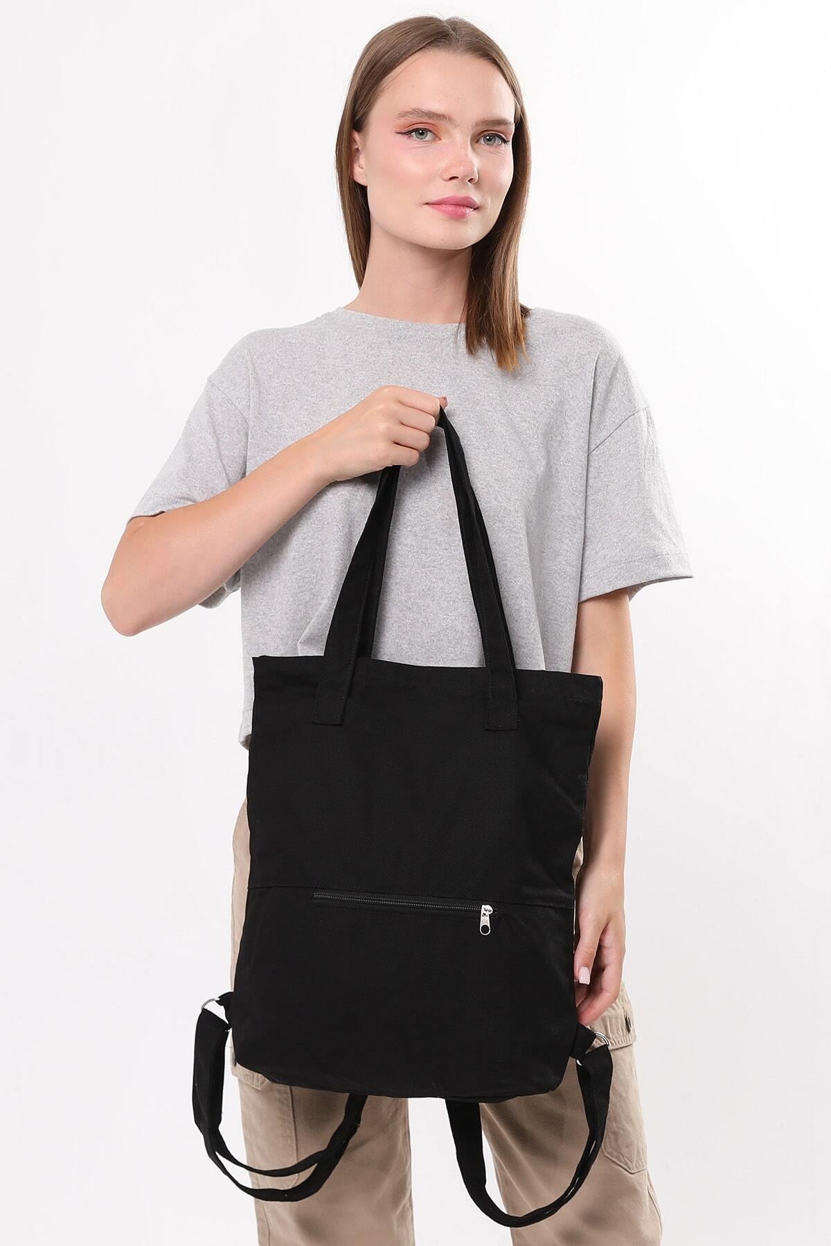 Unisex Siyah Sırt Çantası