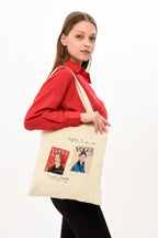 Vogue Baskılı Bez Çanta