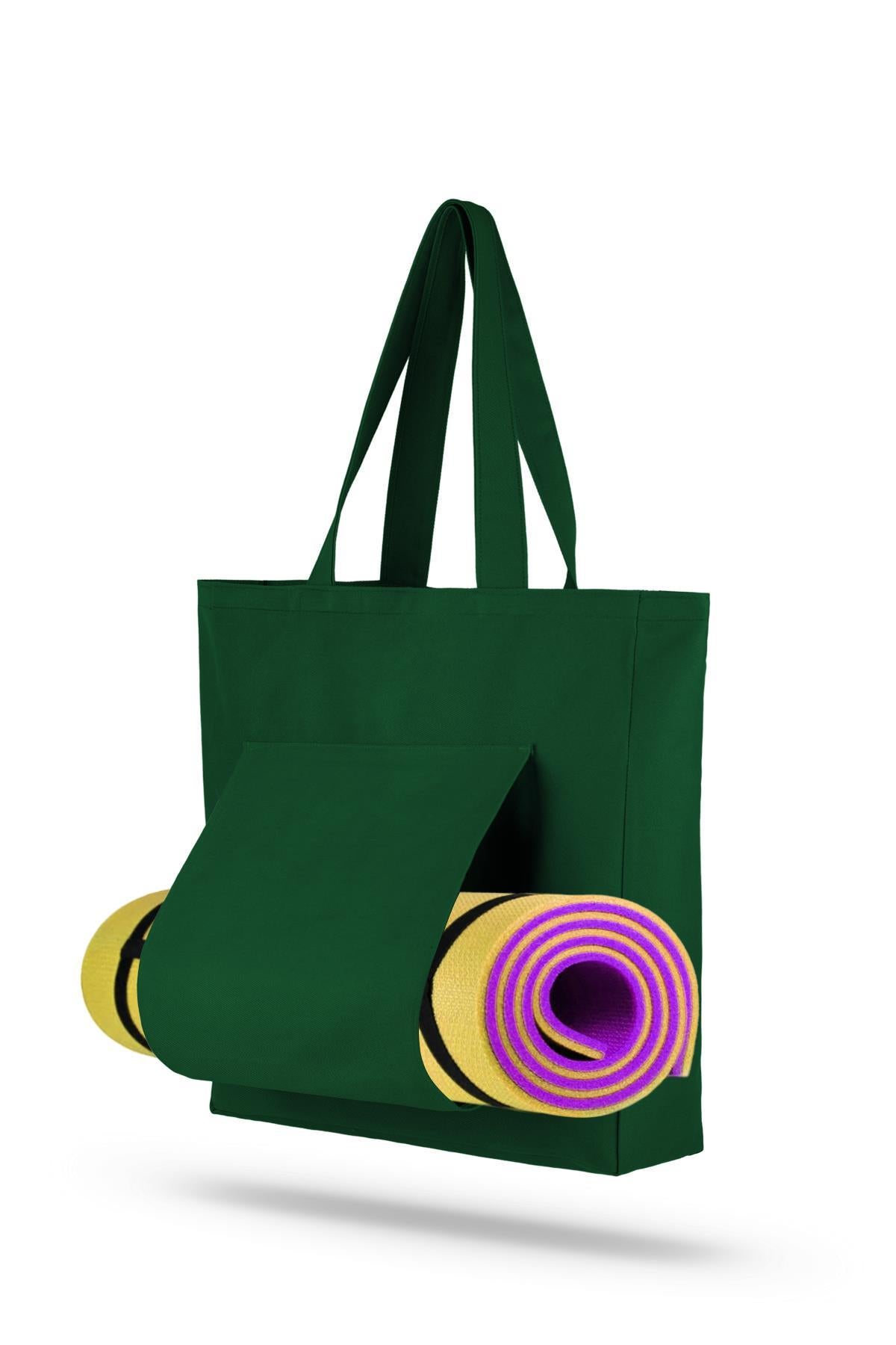 Yeşil Gabardin Pilates Çantası