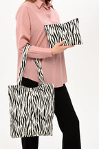 Zebra Paket (Çanta + Clutch)